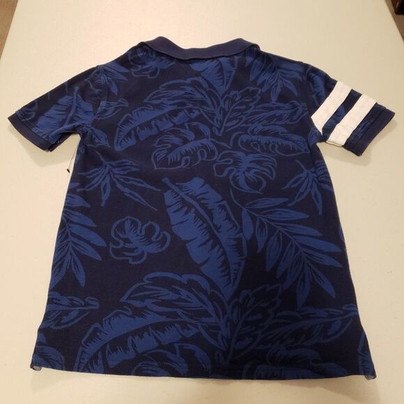 Tommy Hilfiger Boy's Navy White Floral 8 Collared Shirt - Size Large or 12-14 - Picture 2 of 6